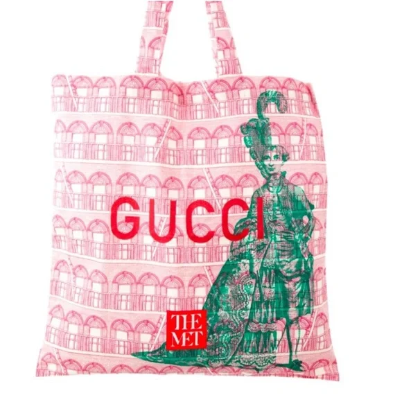 NEW Limited Edition Gucci “The Met” pink canvas Tote. - Picture 1 of 6